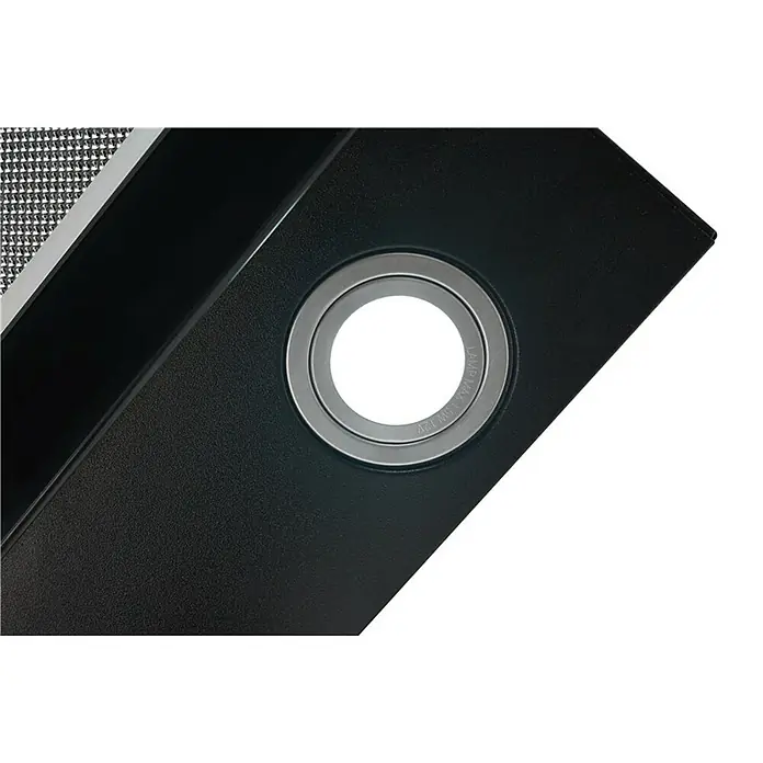 Respekta Schräghaube CH 21060 SB - Breite: 59,5 cm, Max. Luftleistung: 339,2 m³/h im Normalbetrieb, Schwarz - Detailaufnahme