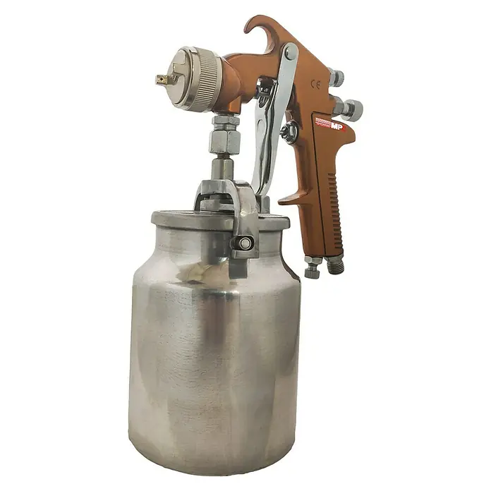 MPC Pistola de pintura neumática J-4001 - Presión de funcionamiento: 2 bar - 4 bar, Consumo de aire: 400 l/min - Vista frontal