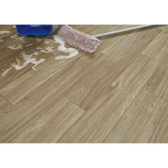 LOGOCLIC Aquaprotect Laminat Soft Oak - 1.285 x 192 x 8 mm, Landhausdiele - Detailaufnahme