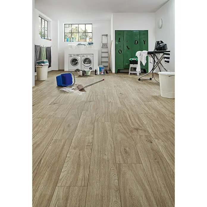 LOGOCLIC Aquaprotect Laminat Soft Oak - 1.285 x 192 x 8 mm, Rustikalni pod - Živopisni prikaz