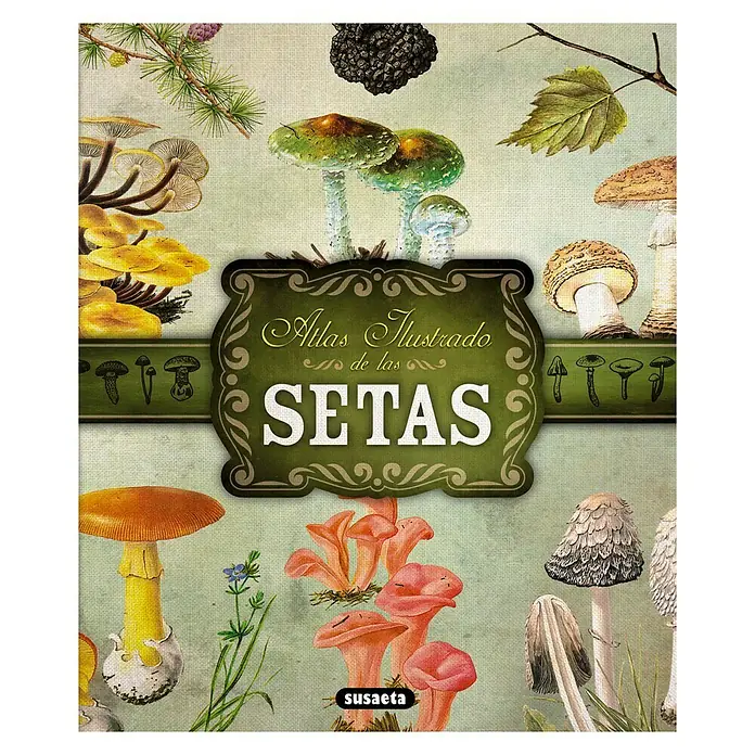 Libro de jardinería Atlas ilustrado de las setas - Número de páginas: 295 - Vista frontal