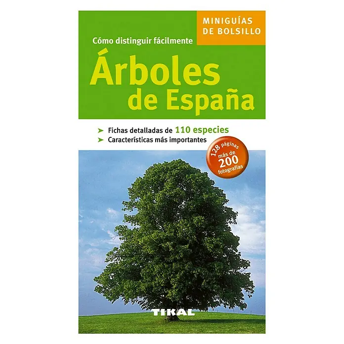Libro de bolsillo Árboles de España - Número de páginas: 128 - Vista frontal