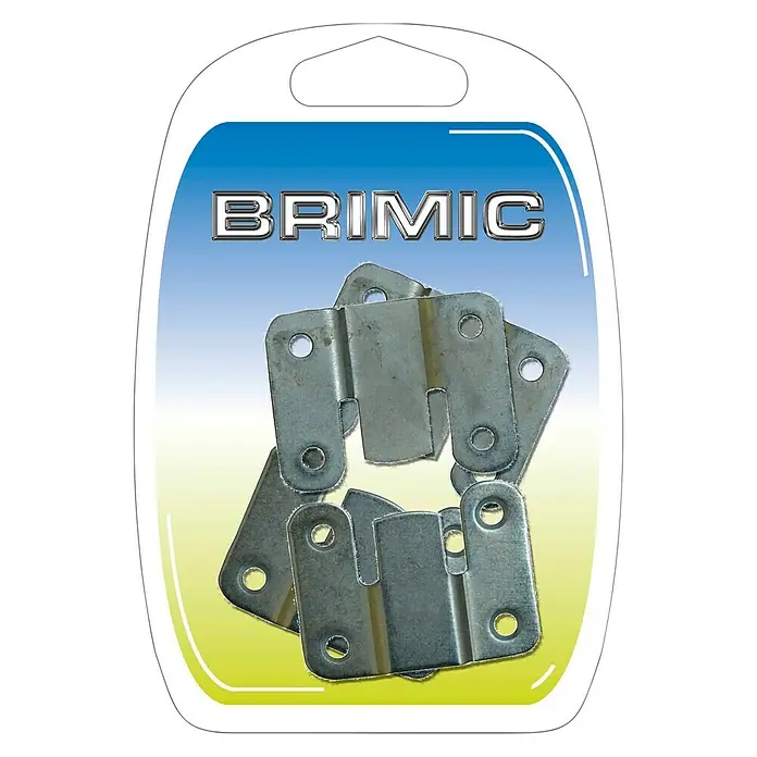 Micel Brimic Soporte de montaje CG8 - Apto para: Mueble, Acero, Zincado, 4 uds. - Vista frontal