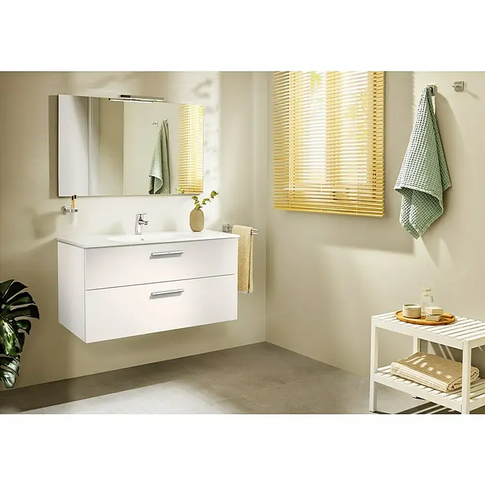 Roca Conjunto de mueble de baño Victoria - 100 cm, 2 piezas, Blanco - Foto ambiente