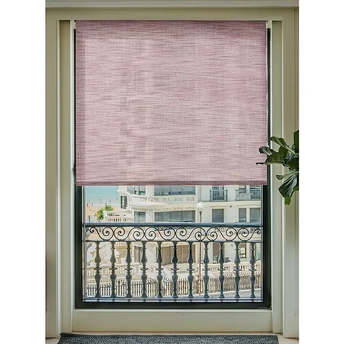 Estor enrollable Malibú - An x Al: 90 x 250 cm, Rosa - Foto ambiente