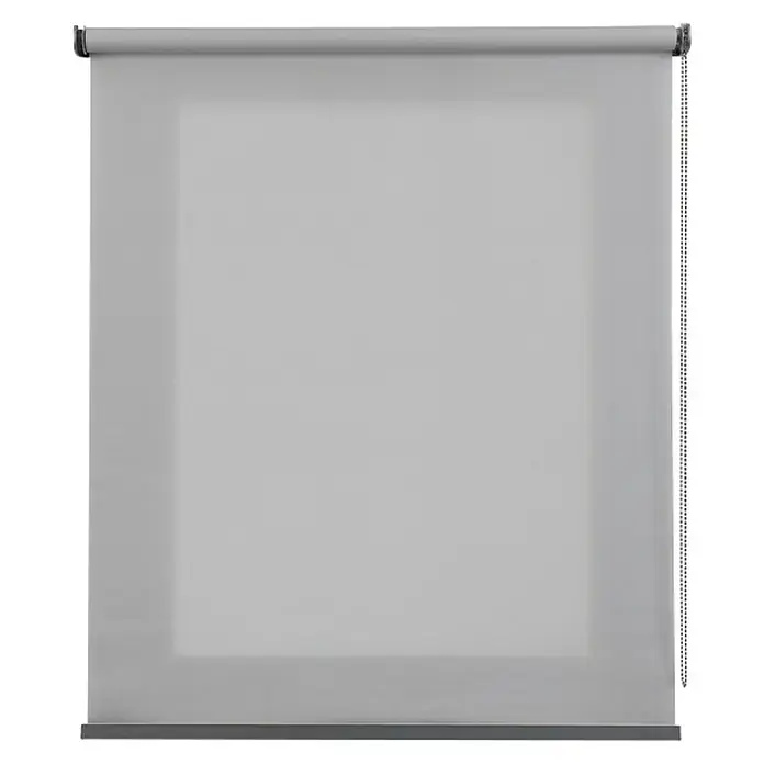 Estor enrollable Calm - An x Al: 100 x 250 cm, Plateado - Vista frontal
