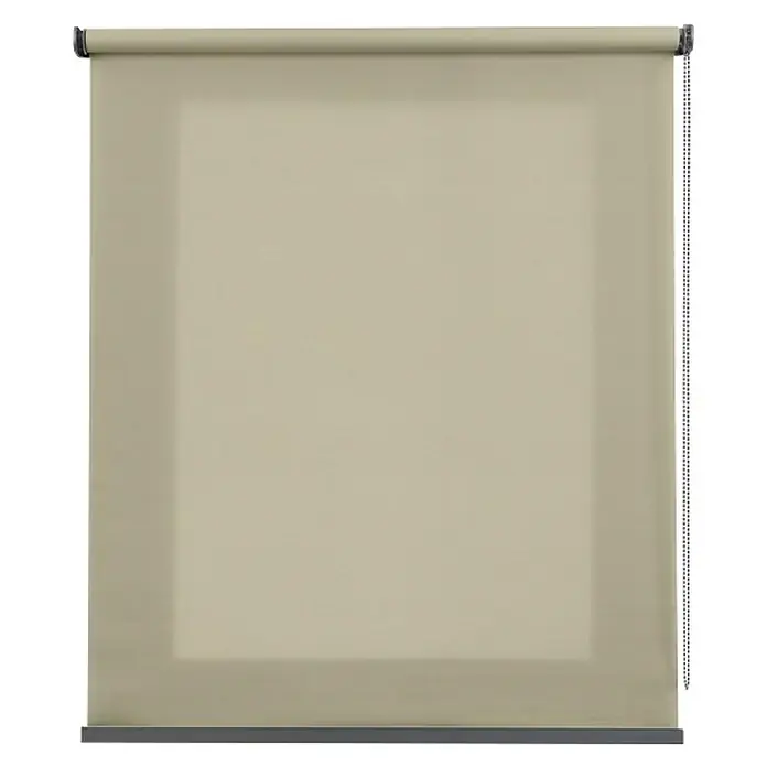 Estor enrollable Calm - An x Al: 180 x 250 cm, Piedra - Vista frontal