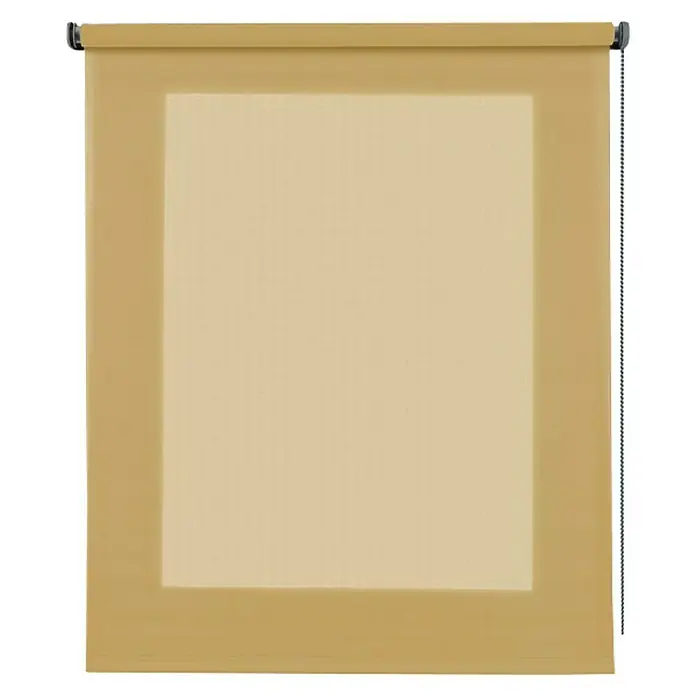 Estor enrollable Soft - An x Al: 160 x 250 cm, Mostaza - Vista frontal