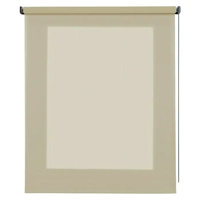 Estor enrollable Soft - An x Al: 100 x 250 cm, Beige - Vista frontal