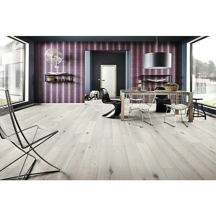 LOGOCLIC Vinto Laminat Flora - 1.285 x 192 x 8 mm, Rustikalni pod - Živopisni prikaz