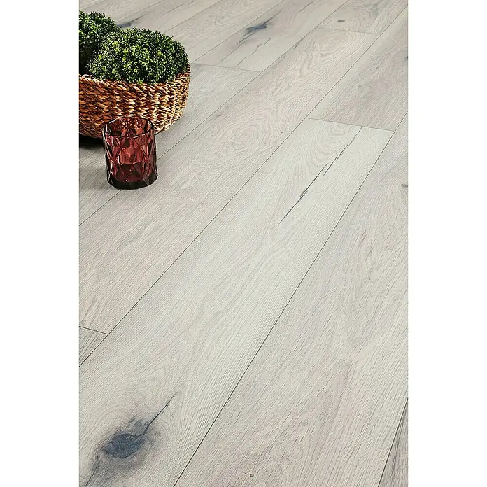 LOGOCLIC Vinto Laminat Flora - 1.285 x 192 x 8 mm, Rustikalni pod - Detaljan prikaz