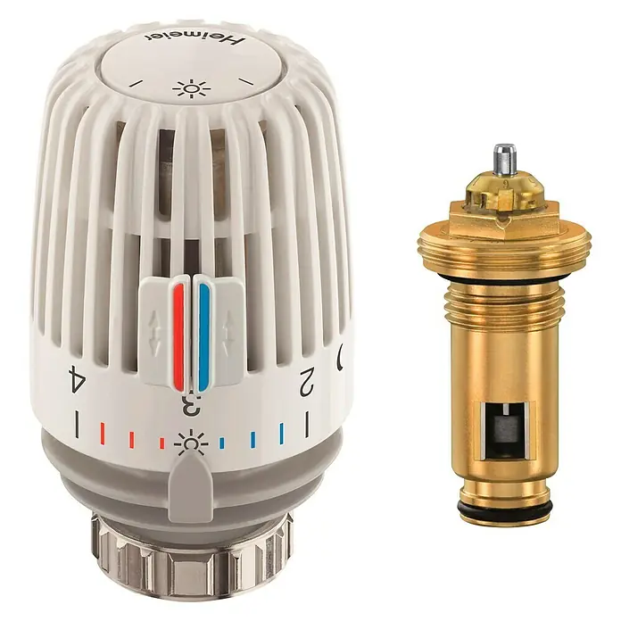 Heimeier Thermostatventil-Set - 2 -tlg., ½″ - Vorderansicht