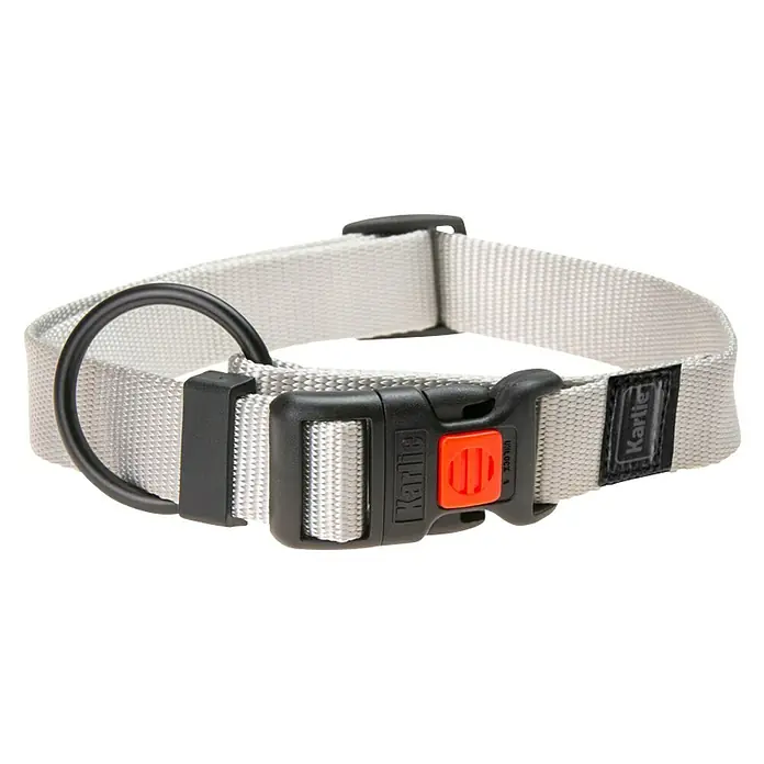 Karlie Mix and Match Collar para perros Art Sportiv Plus - Longitud: 45 - 65 cm, Gris claro - Vista angular