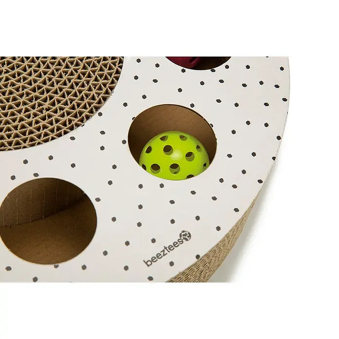 Beeztees Juguete para gato Hide - Diámetro: 35 cm, Cartón - Primer plano