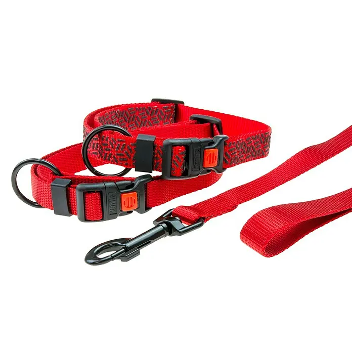 Karlie Mix and Match Collar para perros Art Sportiv Plus - Longitud: 20 - 35 cm, Rojo - Vista angular