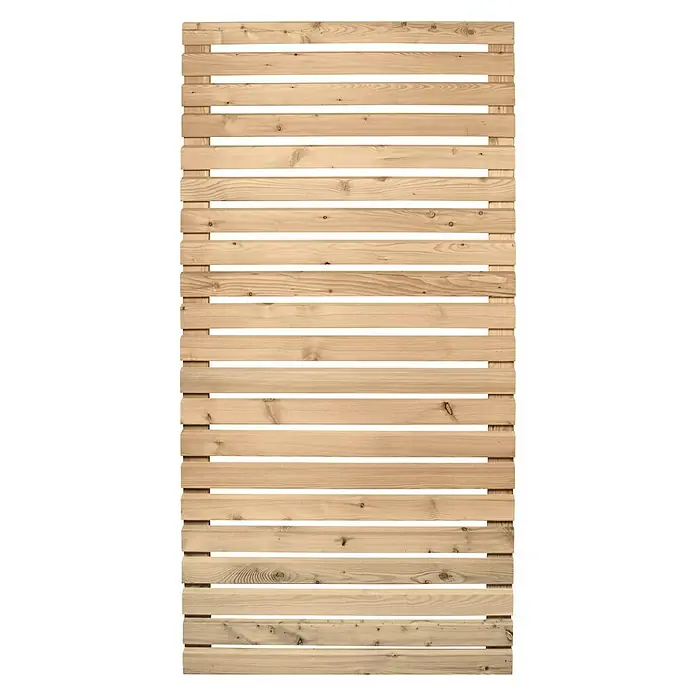 Sichtschutzelement Rhombus - 89 x 179 cm, Lärche, Unbehandelt - Vorderansicht