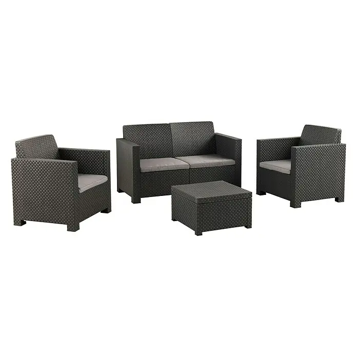 Conjunto de muebles Evo - 4 piezas, Antracita - Vista angular