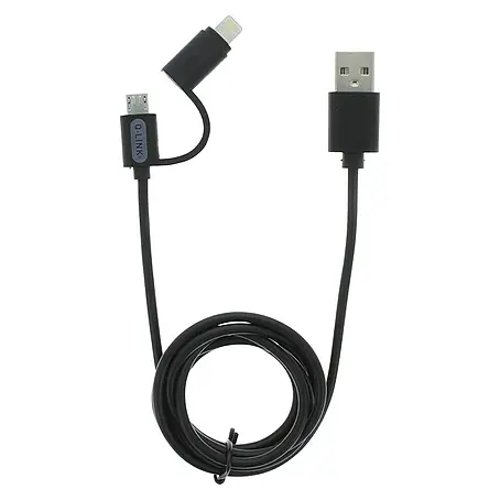 Q-Link  USB-adapterkabel zwart, 1 m