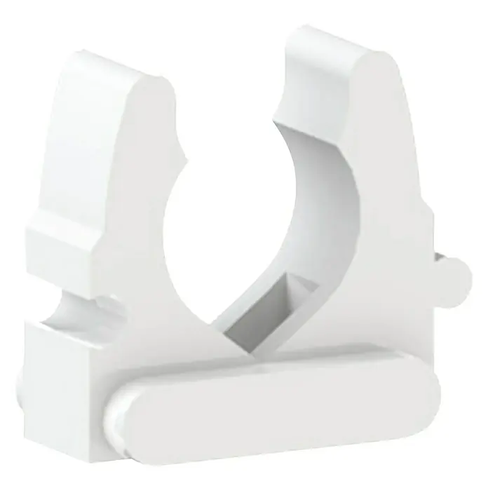 Q-Link Buisklem wit, 10 st. - Kunststof, Wit, 10 st. - Diagonaal zicht