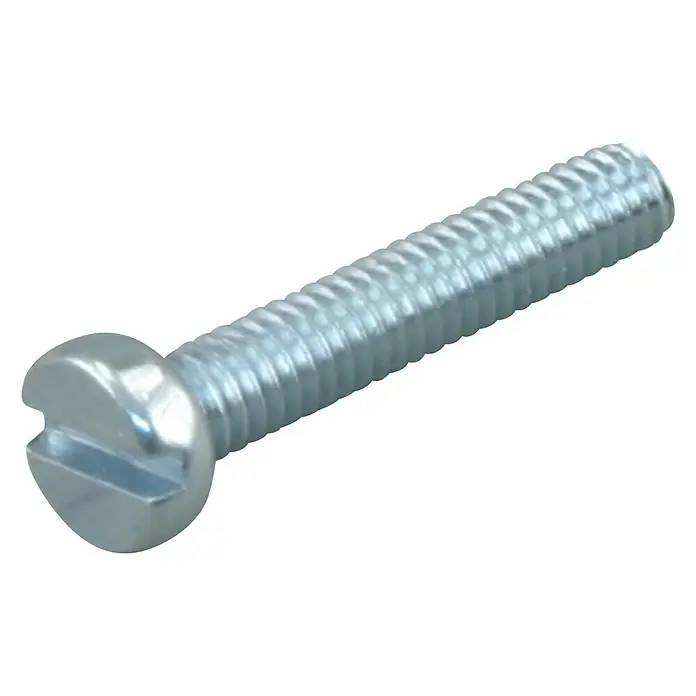 Q-Link Draadschroef M4 x 20 mm - Zilver, 4 mm - Diagonaal zicht