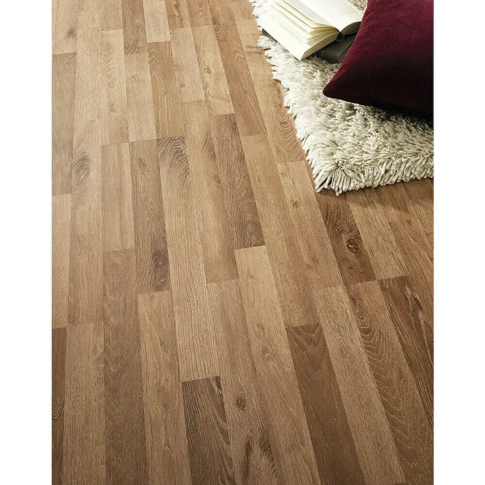 LOGOCLIC Family Laminat Eiche Rondo - 1.285 x 192 x 7 mm, Schiffsboden - Detailaufnahme