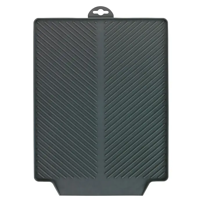 Wenko Escurreplatos Linea - L x An x Al: 40 x 30 x 3 cm, Gris - Vista descendente