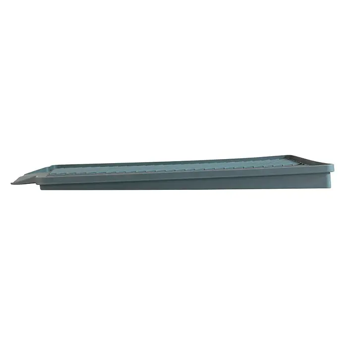 Wenko Escurreplatos Linea - L x An x Al: 40 x 30 x 3 cm, Gris - Vista frontal