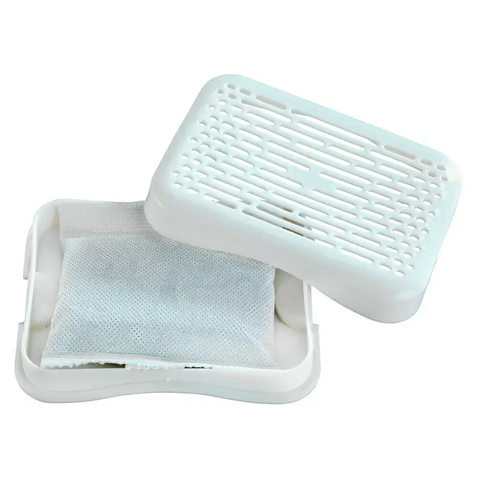 Wenko Eliminador de olores universal - L x An x Al: 8,5 x 11 x 2 cm, Blanco - Vista angular
