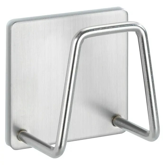 Wenko Soporte universal Edea - L x An x Al: 3,5 x 5 x 5 cm, Acero inoxidable - Vista angular