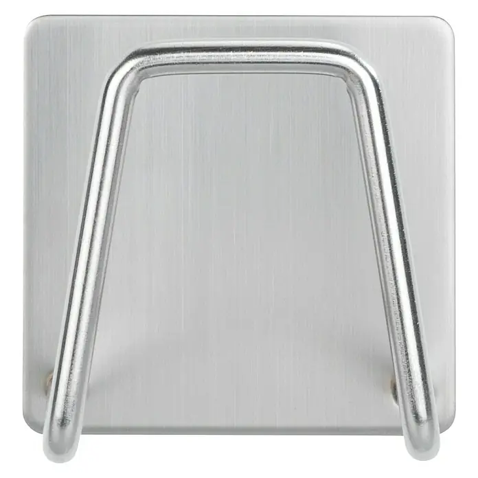 Wenko Soporte universal Edea - L x An x Al: 3,5 x 5 x 5 cm, Acero inoxidable - Vista frontal