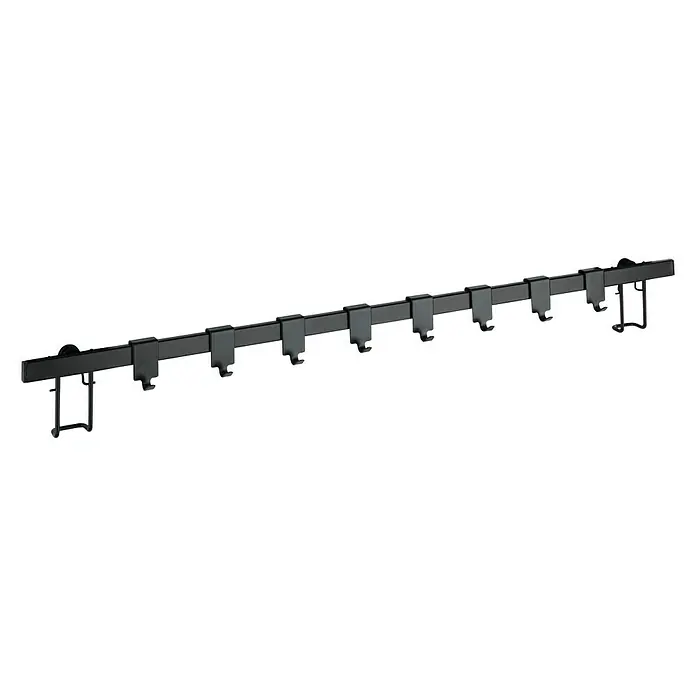 Wenko Barra para cocina Gala - Largo: 60 cm, Negro - Vista angular