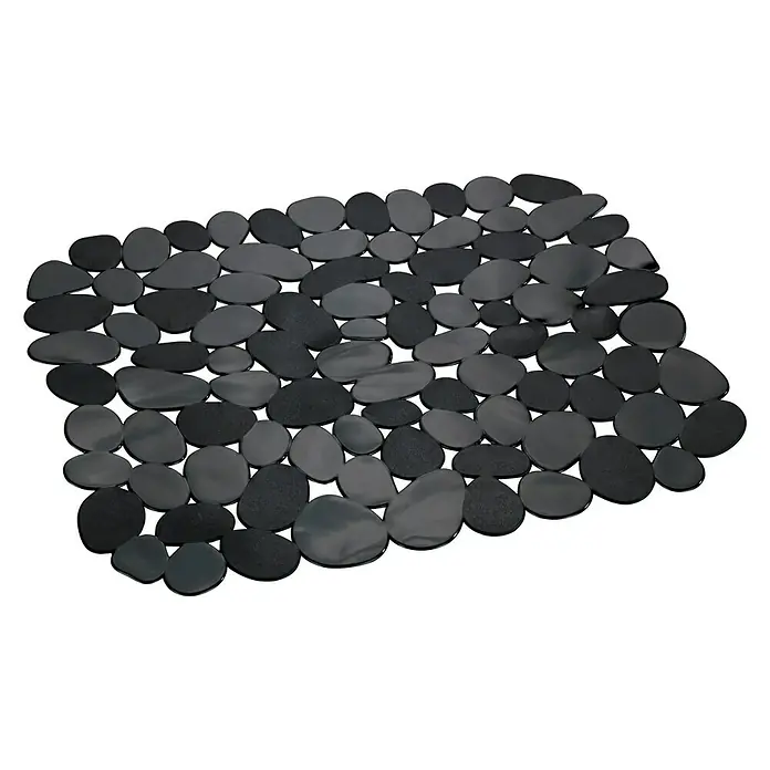 Wenko Salvaplatos Stone - An x L: 31 x 26 cm, Negro - Vista angular