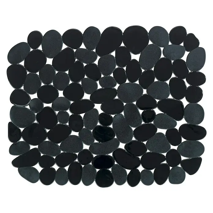 Wenko Salvaplatos Stone - An x L: 31 x 26 cm, Negro - Vista descendente