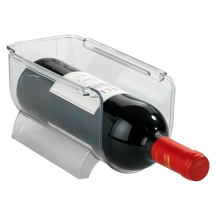 Wenko Estante botellero - Plástico, Transparente - Vista angular