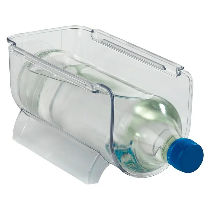 Wenko Estante botellero - Plástico, Transparente - Vista angular