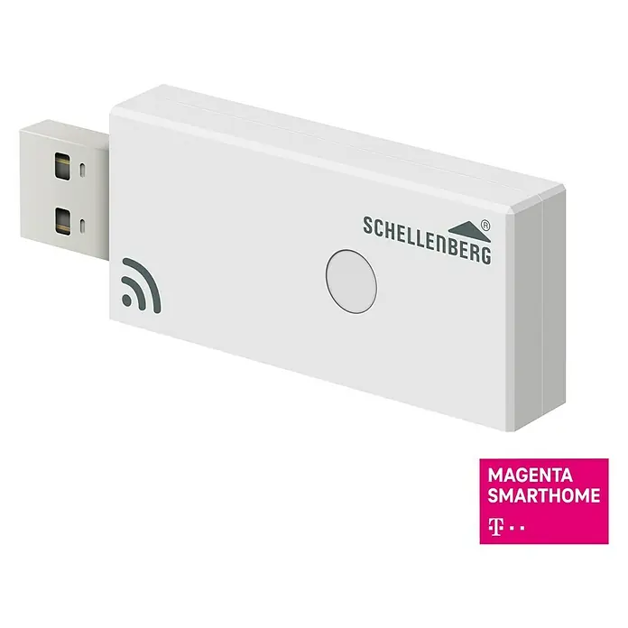 Schellenberg Smart Home Funksender Funk-Stick - Weiß, Reichweite ca.: 20 m (Gebäude) - Diagonale Ansicht