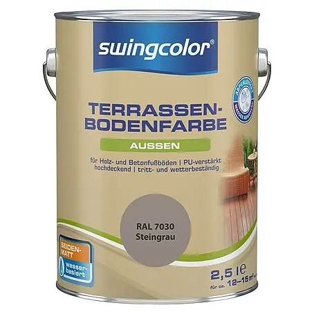 swingcolor  Renovierfarbe Terrassenbodenfarbe RAL 7030