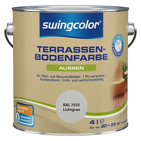 swingcolor  Renovierfarbe Terrassenbodenfarbe RAL 7035