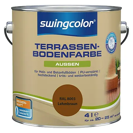 swingcolor  Renovierfarbe Terrassenbodenfarbe RAL 8003