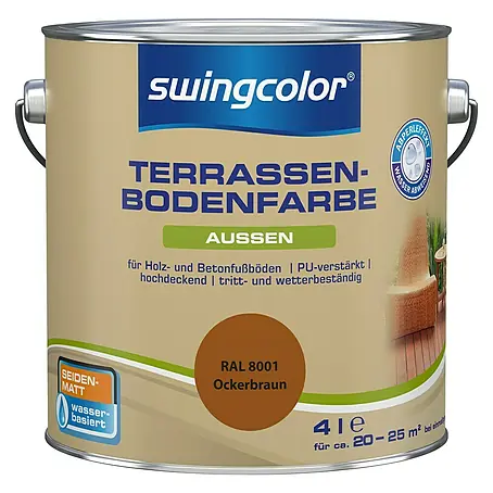 swingcolor  Renovierfarbe Terrassenbodenfarbe RAL 8001
