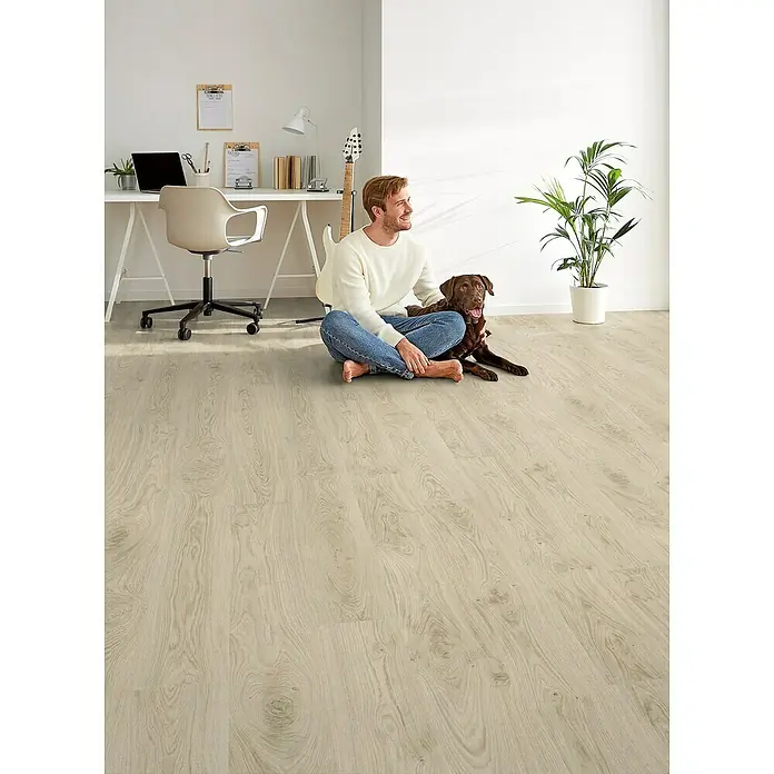 Corklife Freestyle Korkboden Access Oak Taupe - 1.220 x 185 x 8,5 mm, Landhausdiele - Stimmungsaufnahme