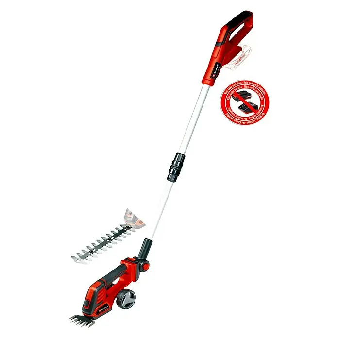 Einhell Power X-Change Akumulatorske škare za travu GE-CG 18/100 Solo - 18 V, Bez akumulatora, Širina reza: 100 mm - Dijagonalni pogled