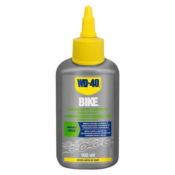 WD-40 Bike Lubricante seco PTFE - 100 ml, Apto para: Cadenas de bicicleta - Vista frontal