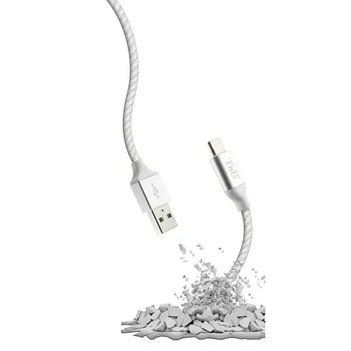 T'nB Cable de carga USB - Blanco, 3 m, Clavija USB C - Primer plano