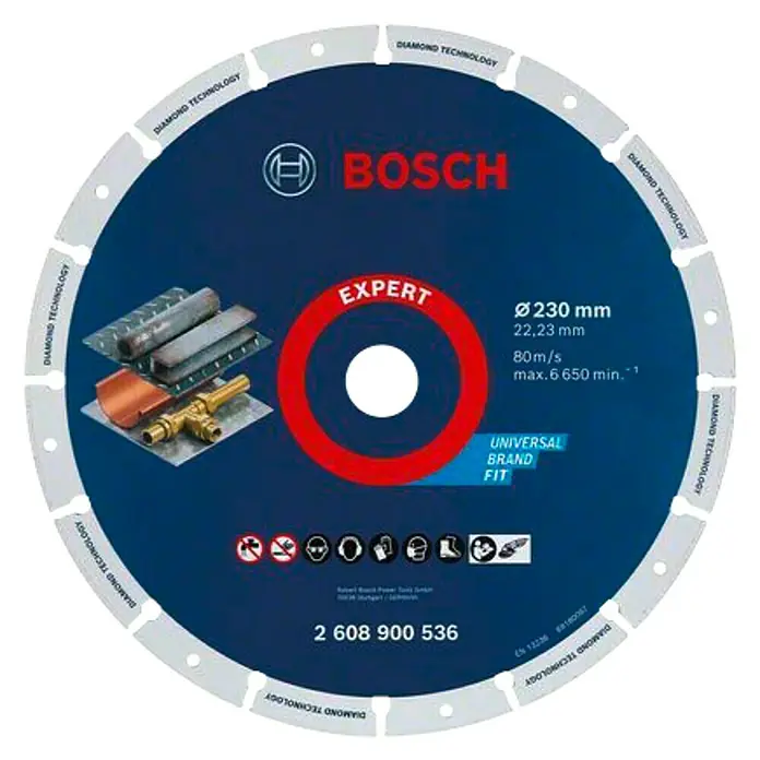 Bosch Professional X-Lock Disco de corte de diamante - Diámetro disco: 230 mm, Apto para: Metal - Vista frontal