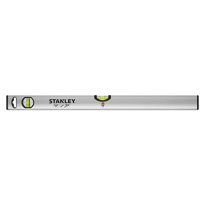Stanley Nivel de burbuja Classic Magnético - Largo: 600 mm, Número de niveles de burbuja: 2 ud. - Vista frontal