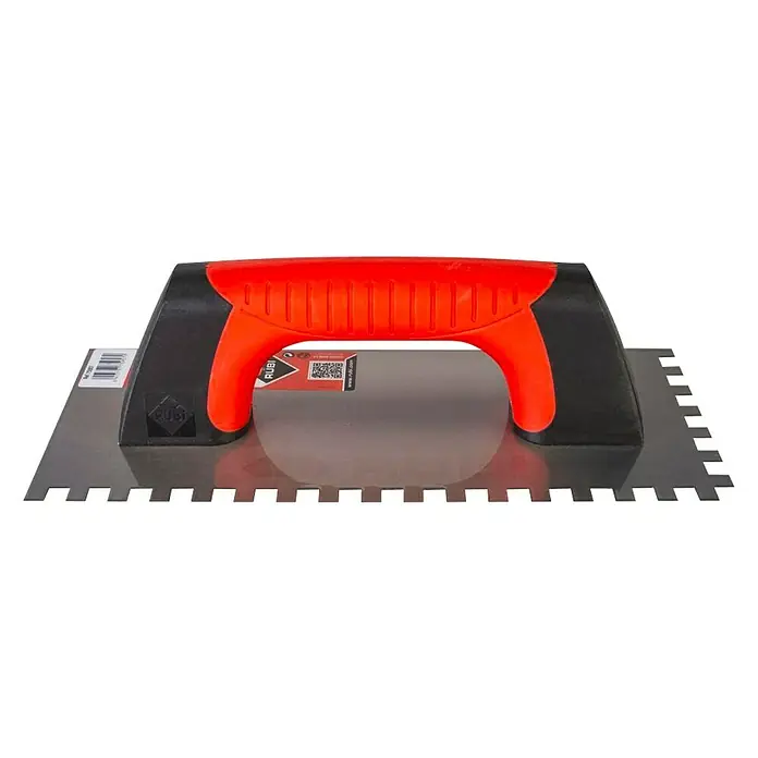 Rubi Llana Rubiflex - L x An: 280 x 120 mm, Dentado: 8 x 8 mm, Mango de dos componentes - Vista frontal