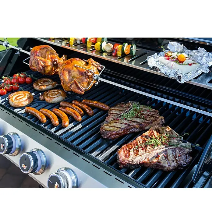 Kingstone KMS Gasgrill Cliff 450-I - Anzahl Brenner: 4, Hauptgrillfläche: 70 x 45 cm, 17,5 kW - Anwendungsbeispiel