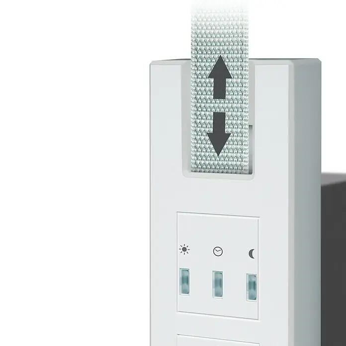 Schellenberg Funk-Rollladen-Gurtwickler Rollo Drive 65 Premium - Zugkraft: 45 kg, Gurtbreite: 21 mm - 23 mm, Unterputz - Detailaufnahme