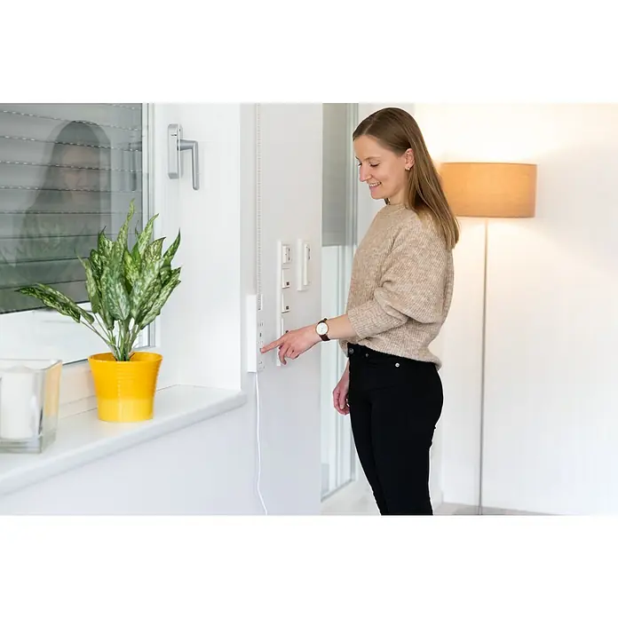 Schellenberg Funk-Rollladen-Gurtwickler Rollo Drive 65 Premium - Zugkraft: 45 kg, Gurtbreite: 21 mm - 23 mm, Unterputz - Anwendungsbeispiel